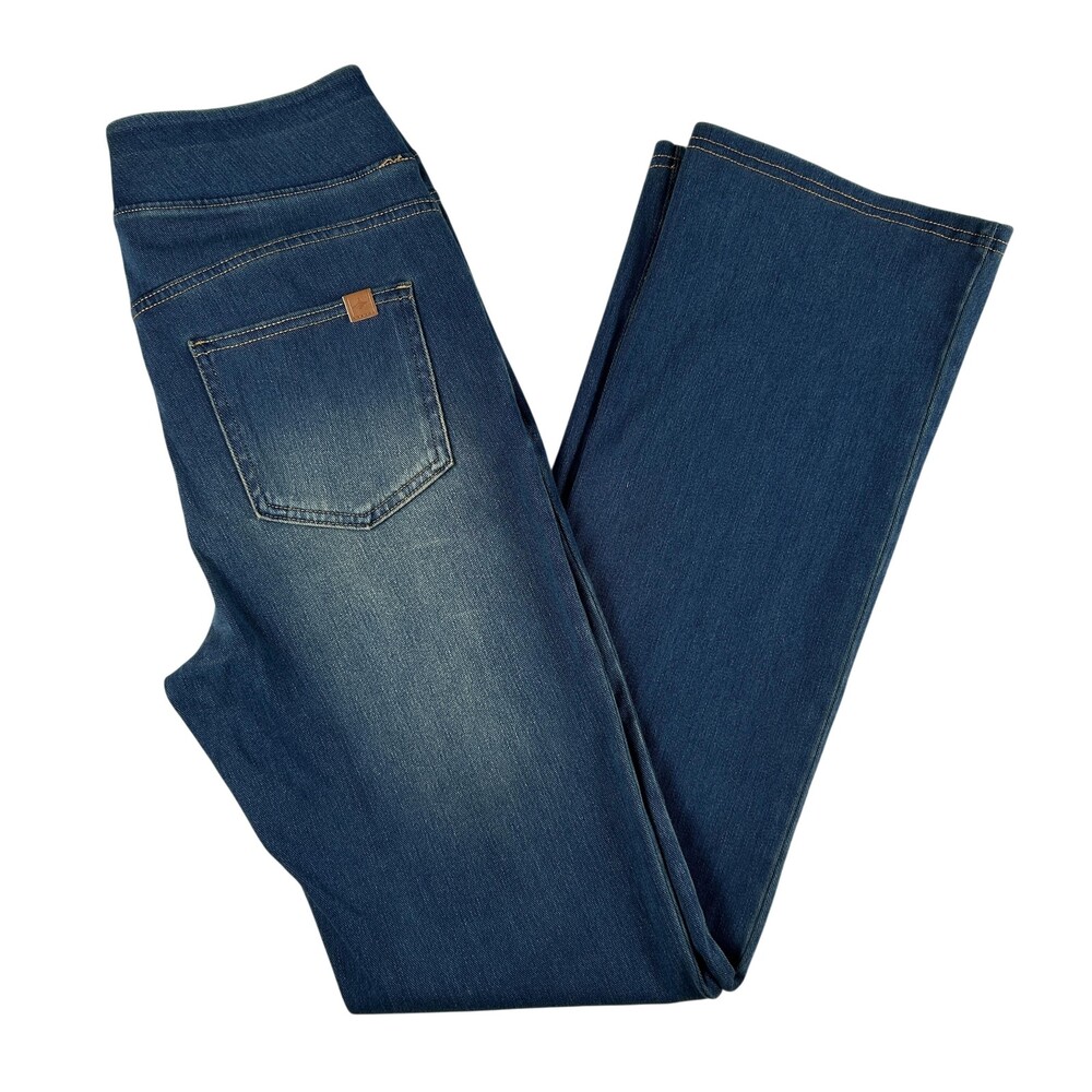 Halara Flex Denim Jeans Womens Small Blue High Rise Straight Pull On Stretch